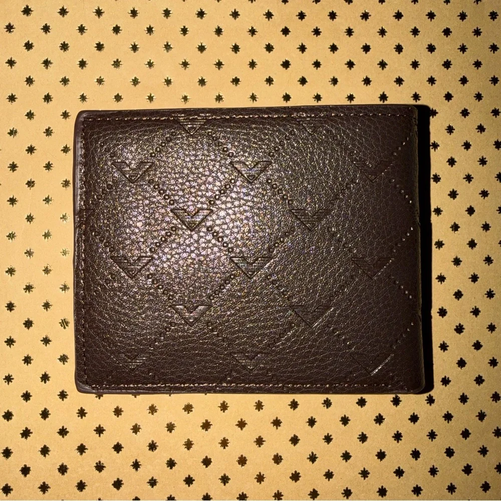 🆕 NEW Men's Brown Patterned Wallet